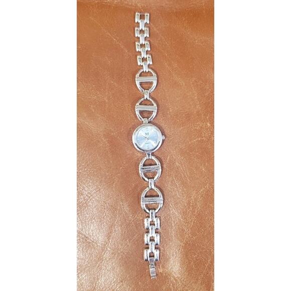 7.5 In Stainless Steel Caseback Japan Movt Blue Face Watch SR626SW Need Repaired - Picture 2 of 9